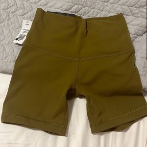 Aritzia Olive Bike Shorts